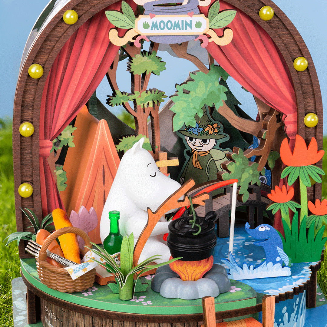 Moomintroll's Forest Camp DIY 3D Dollhouse