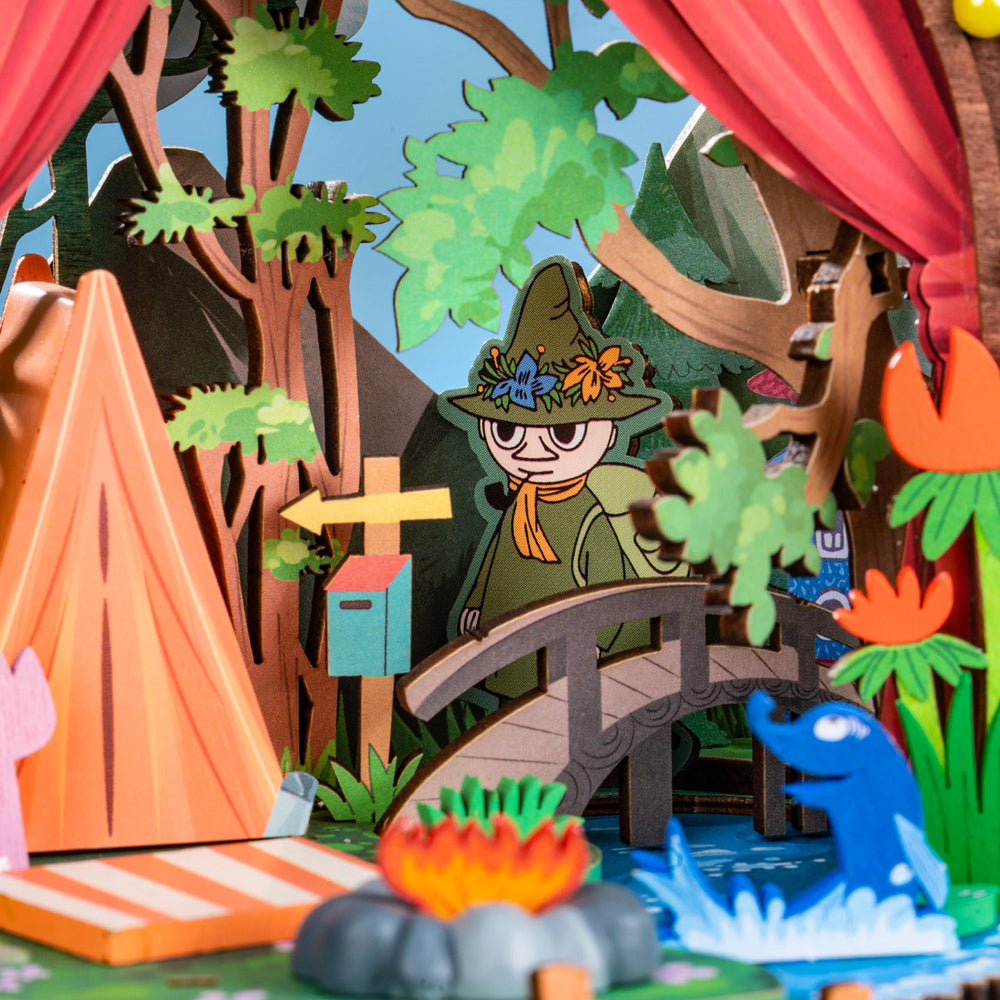 Moomintroll's Forest Camp DIY 3D Dollhouse