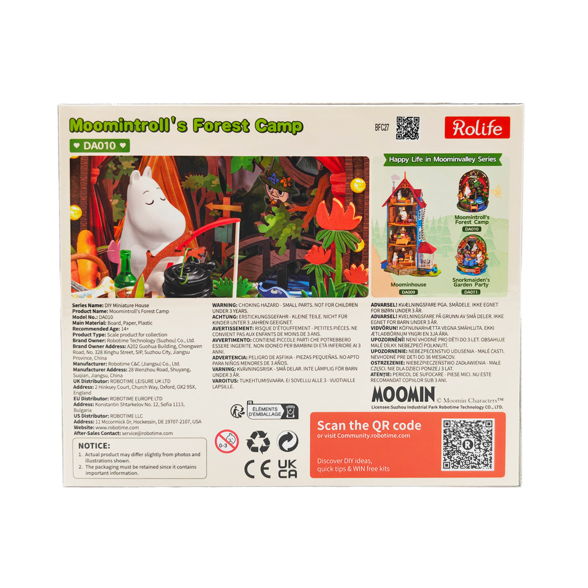 Moomintroll's Forest Camp DIY 3D Dollhouse