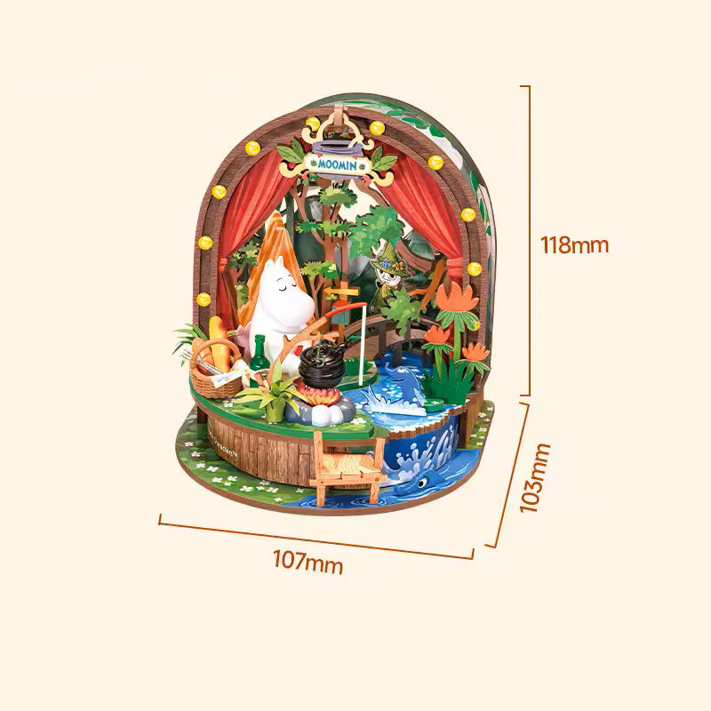 Moomintroll's Forest Camp DIY 3D Dollhouse