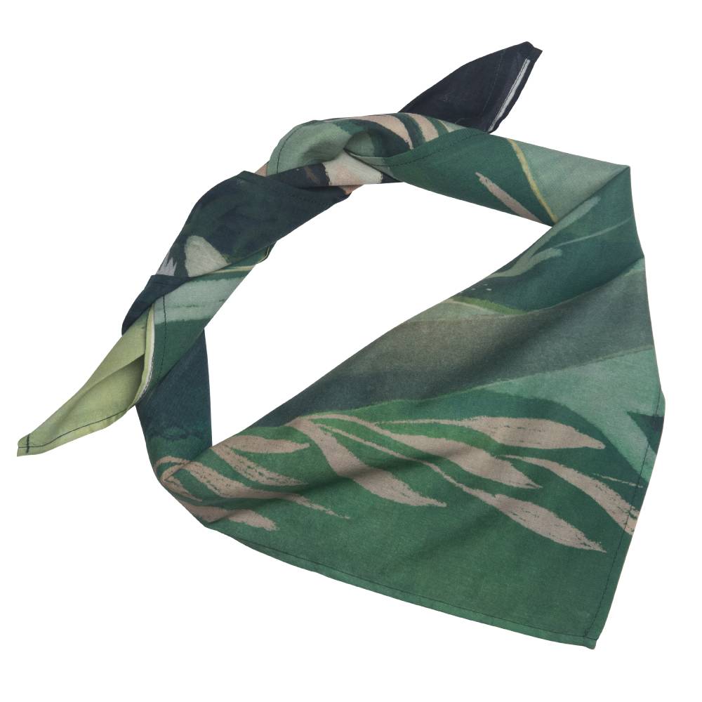 Moomin Family Cotton Scarf Green - The Official Moomin Shop