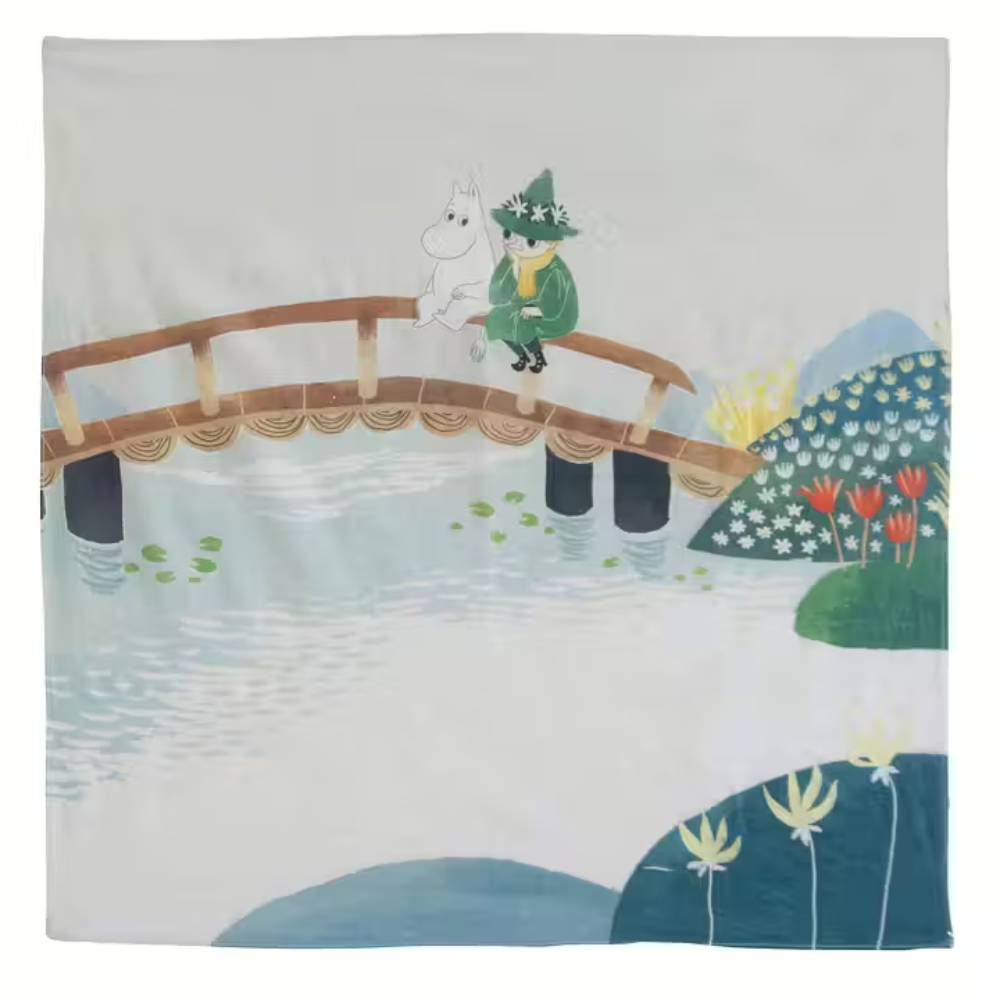 Moomin Imagine Cotton Scarf Green - The Official Moomin Shop