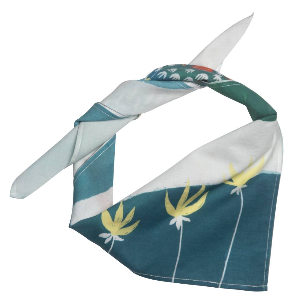 Moomin Imagine Cotton Scarf Green - The Official Moomin Shop