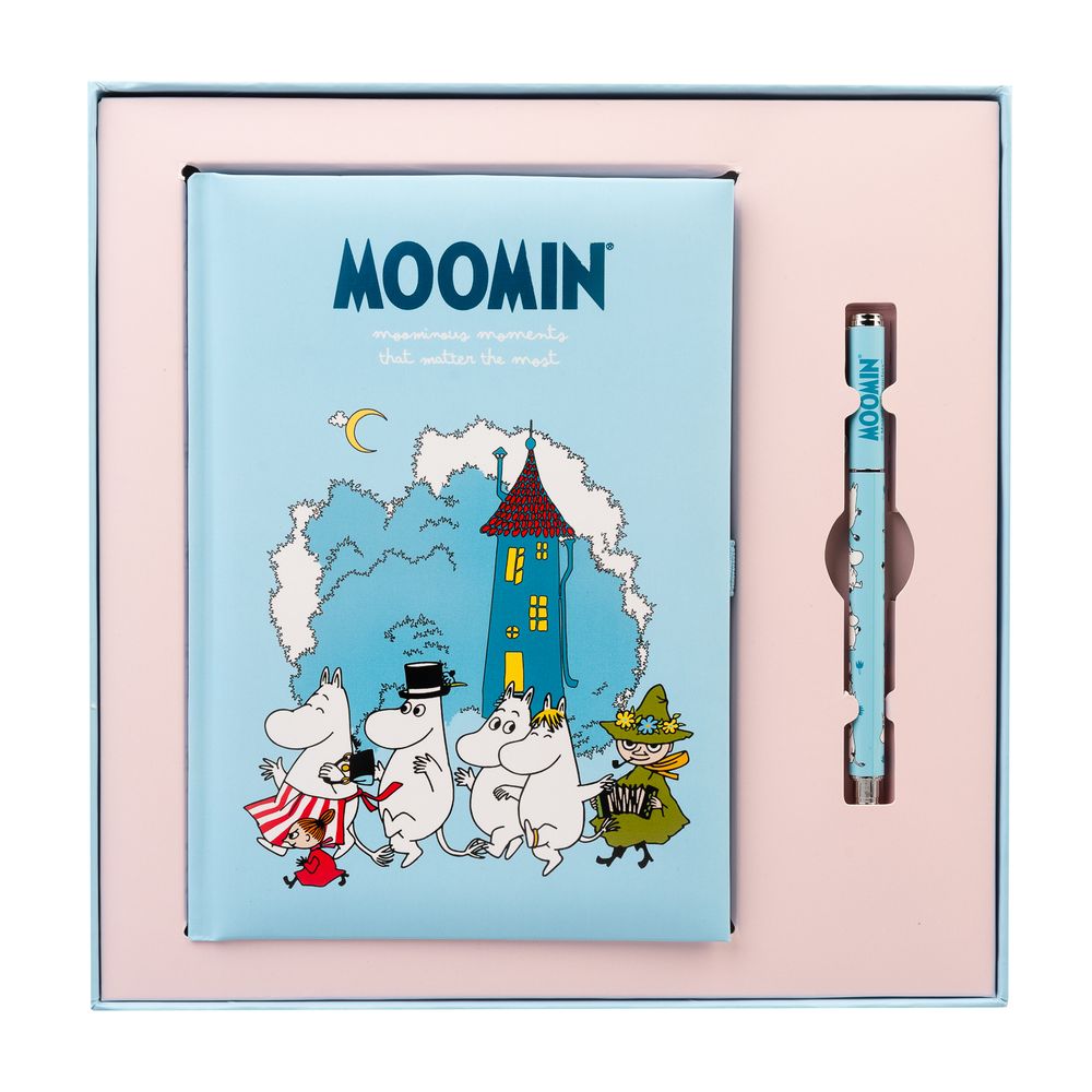 Moomin Notebook & Pen Blue - The Official Moomin Shop