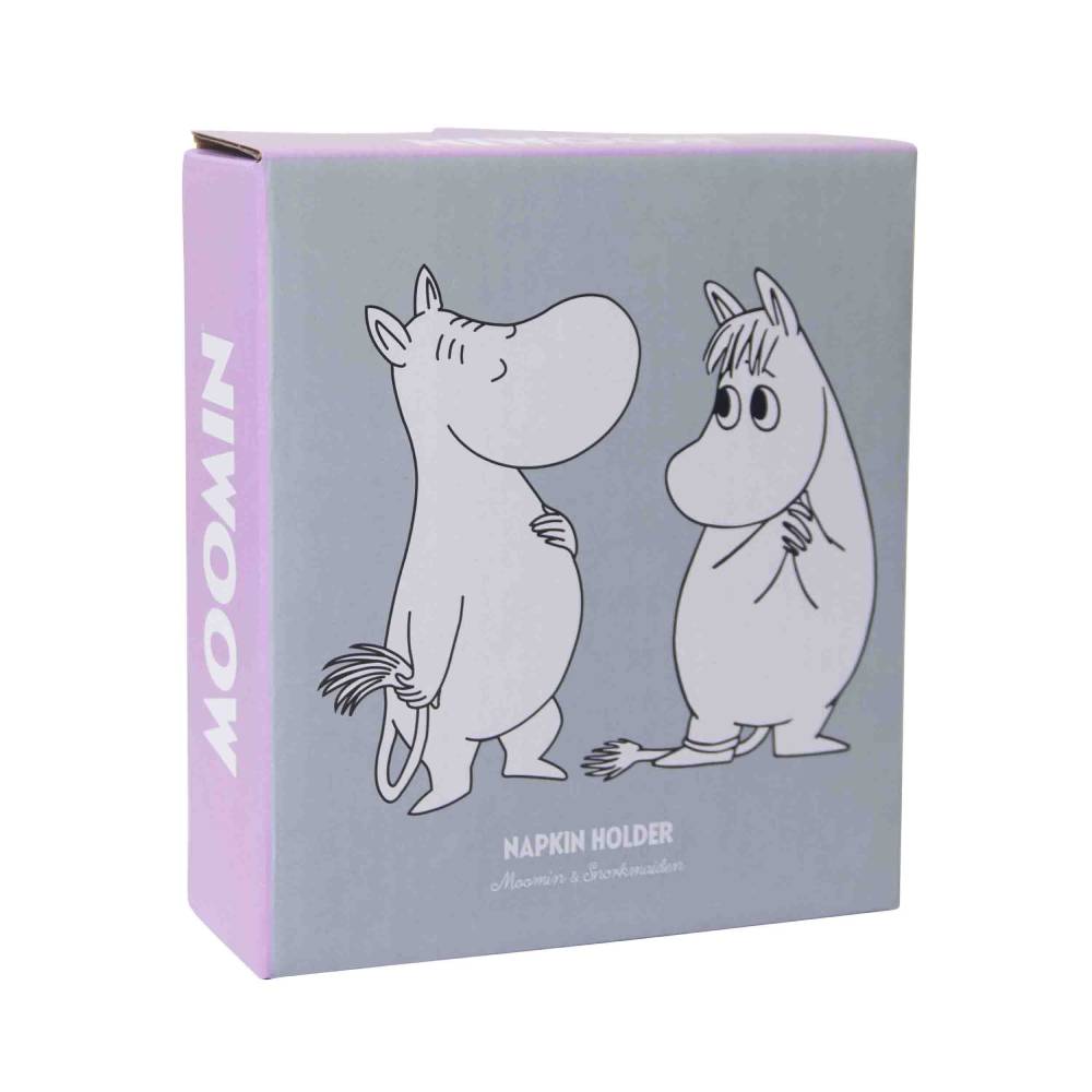 Moomintroll & Snorkmaiden Napkin Holder White - The Official Moomin Shop