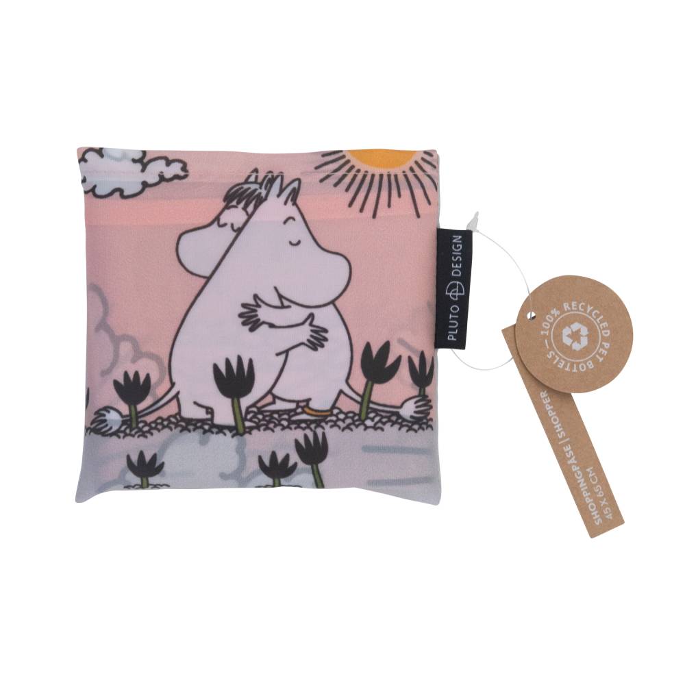 Moomin Hug Shopping Bag Pink - The Official Moomin Shop