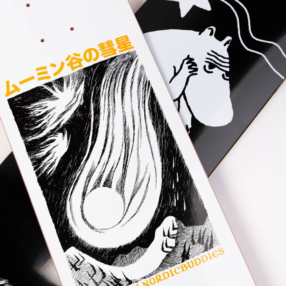 Moomin Comet Skateboard White