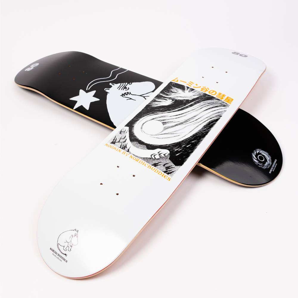 Moomin Comet Skateboard White
