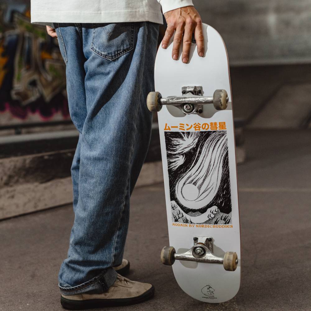 Moomin Comet Skateboard White