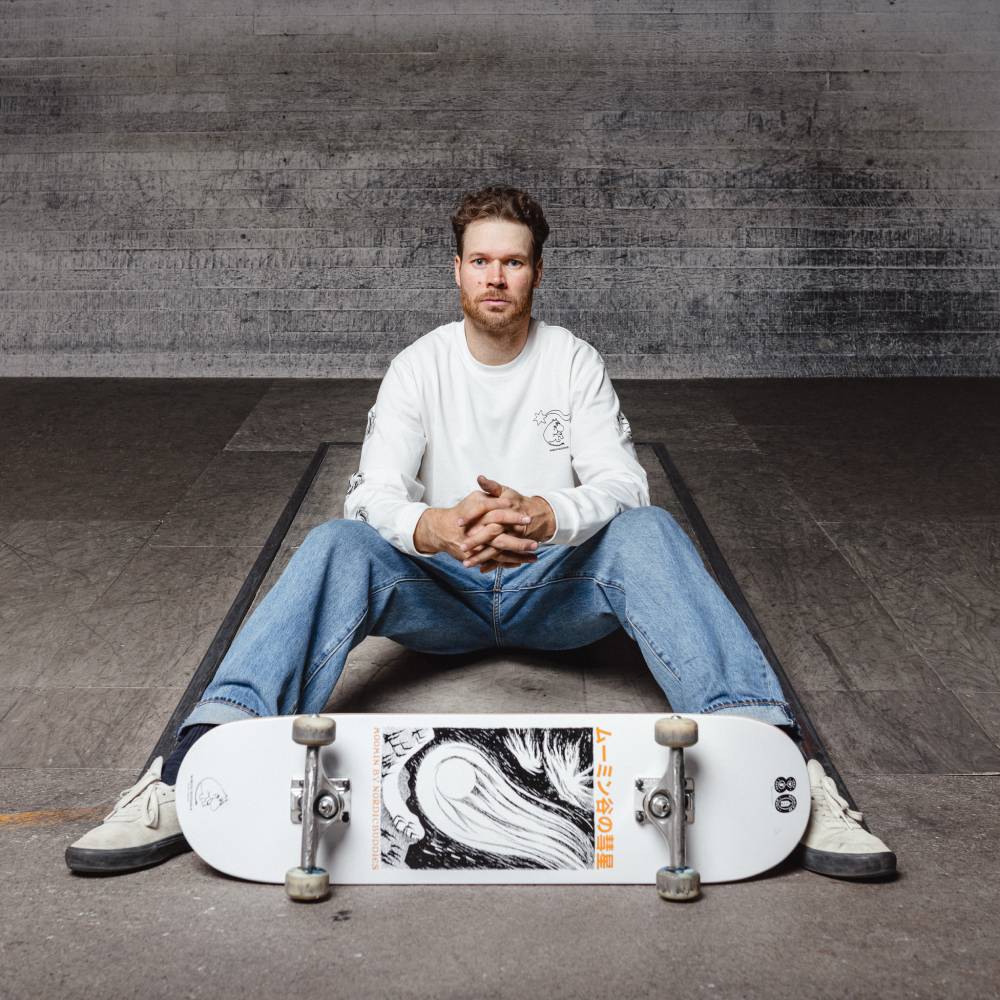 Moomin Comet Skateboard White