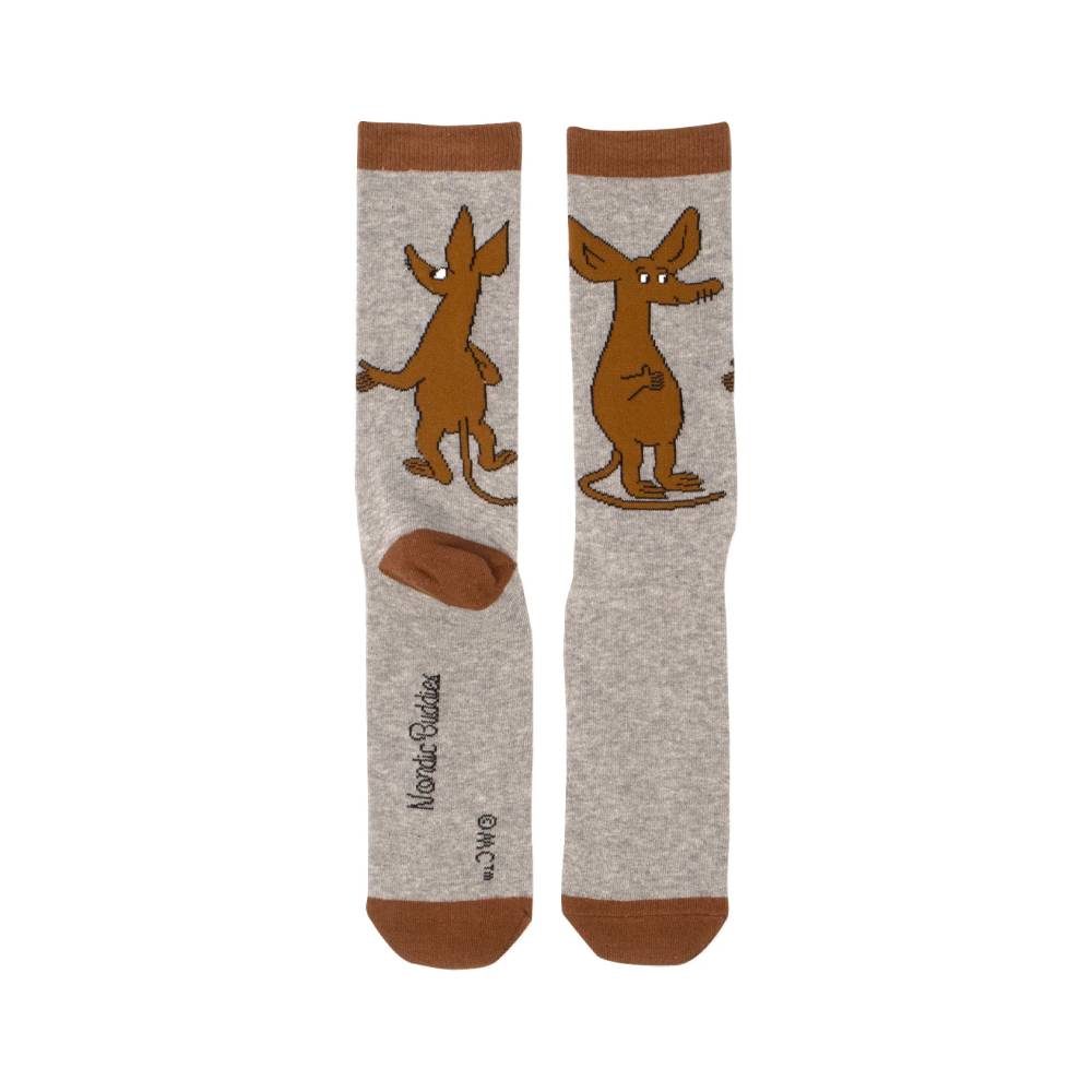 Moomin Sniff Socks Grey 40-45 - Nordicbuddies - The Official Moomin Shop