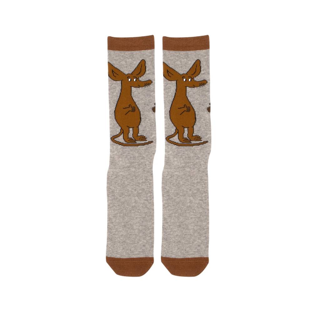 Moomin Sniff Socks Grey 40-45 - Nordicbuddies - The Official Moomin Shop