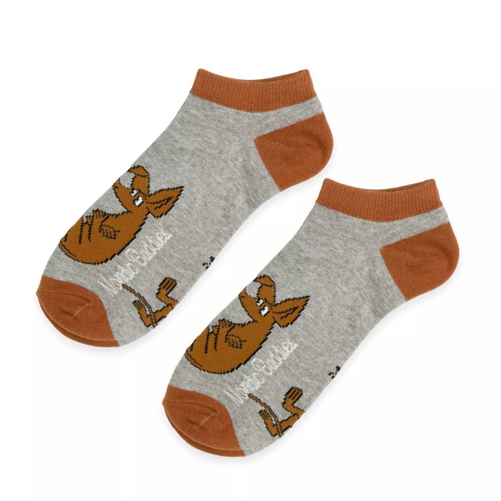 Sniff Ankle Socks 40-45 Grey - Nordicbuddies - The Official Moomin Shop