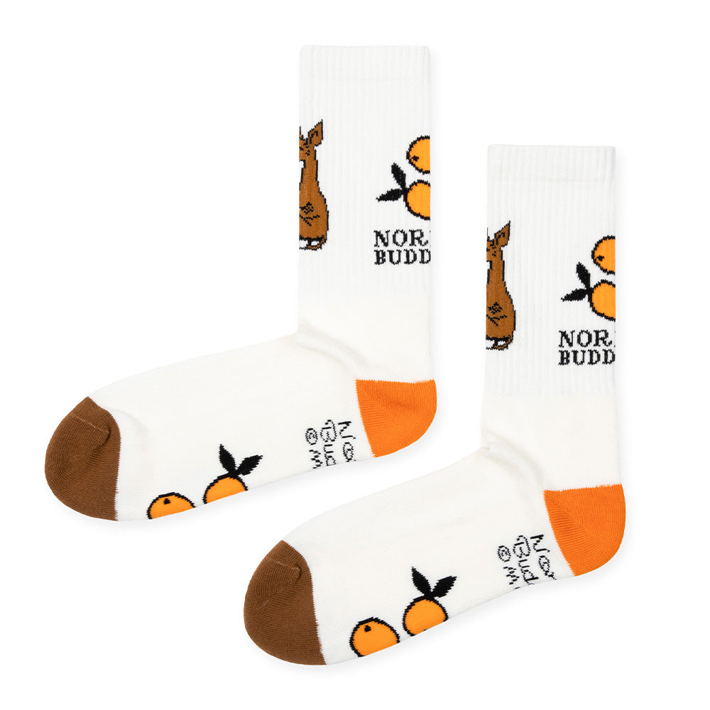 Sniff Men Retro Socks White - Nordicbuddies - The Official Moomin Shop