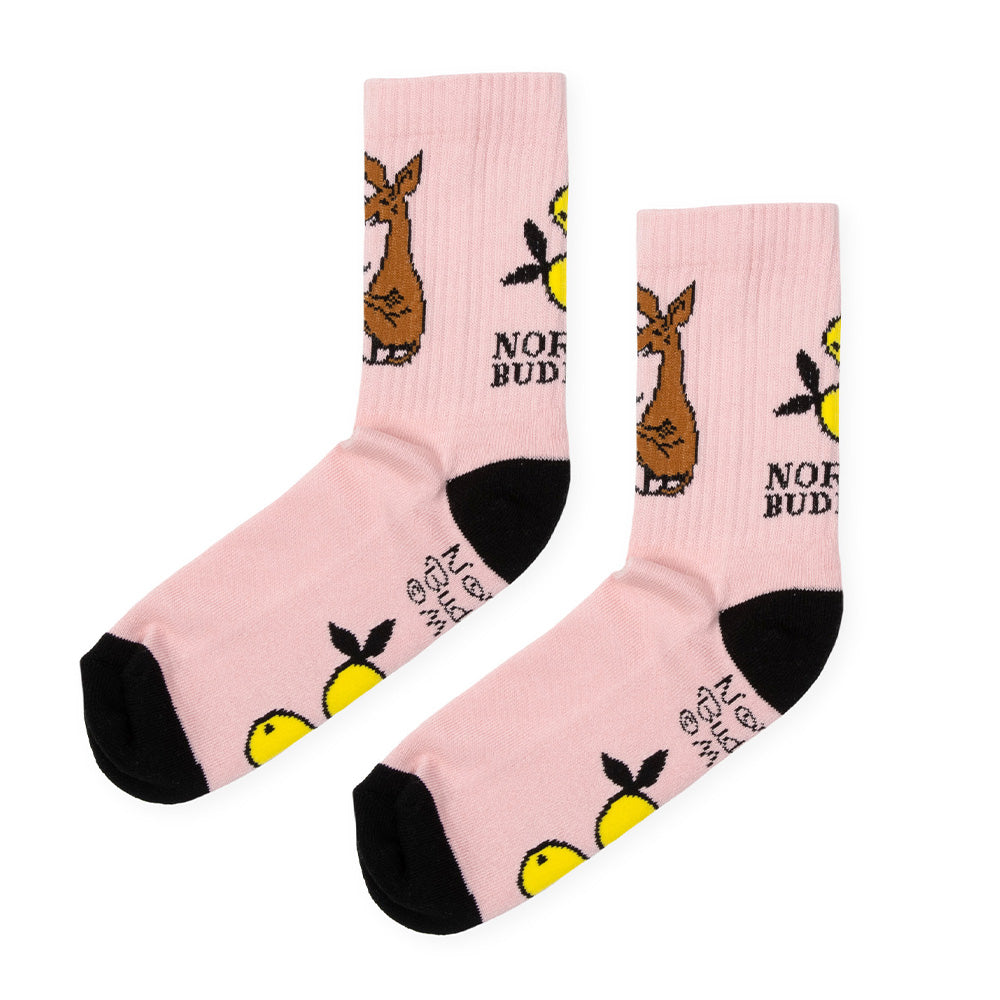 Sniff Ladies Retro Socks Pink - Nordicbuddies - The Official Moomin Shop