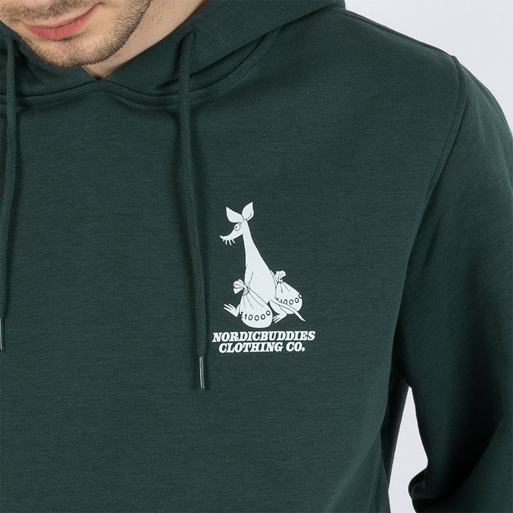 Sniff&#39;s Business Hoodie Darkgreen - The Official Moomin Shop