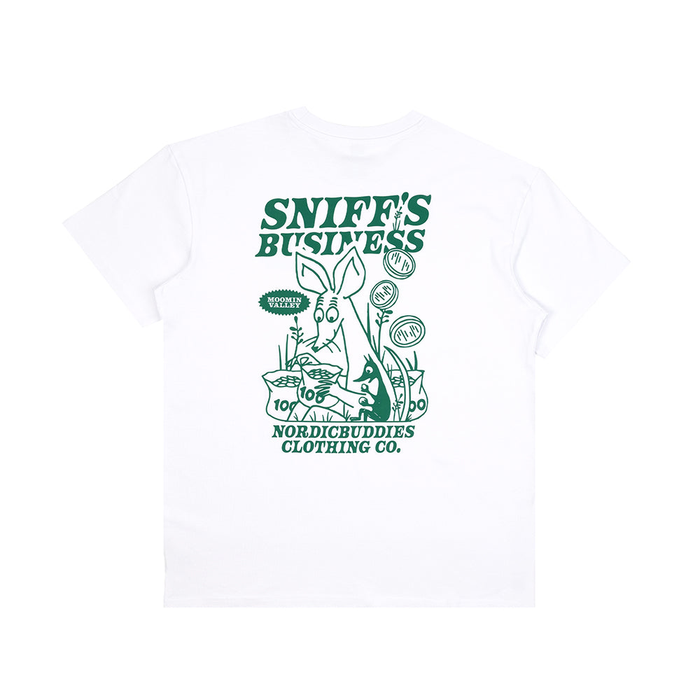 Sniff's Business T-shirt Unisex White - The Official Moomin Shop