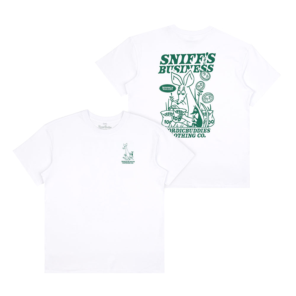 Sniff's Business T-shirt Unisex White - The Official Moomin Shop