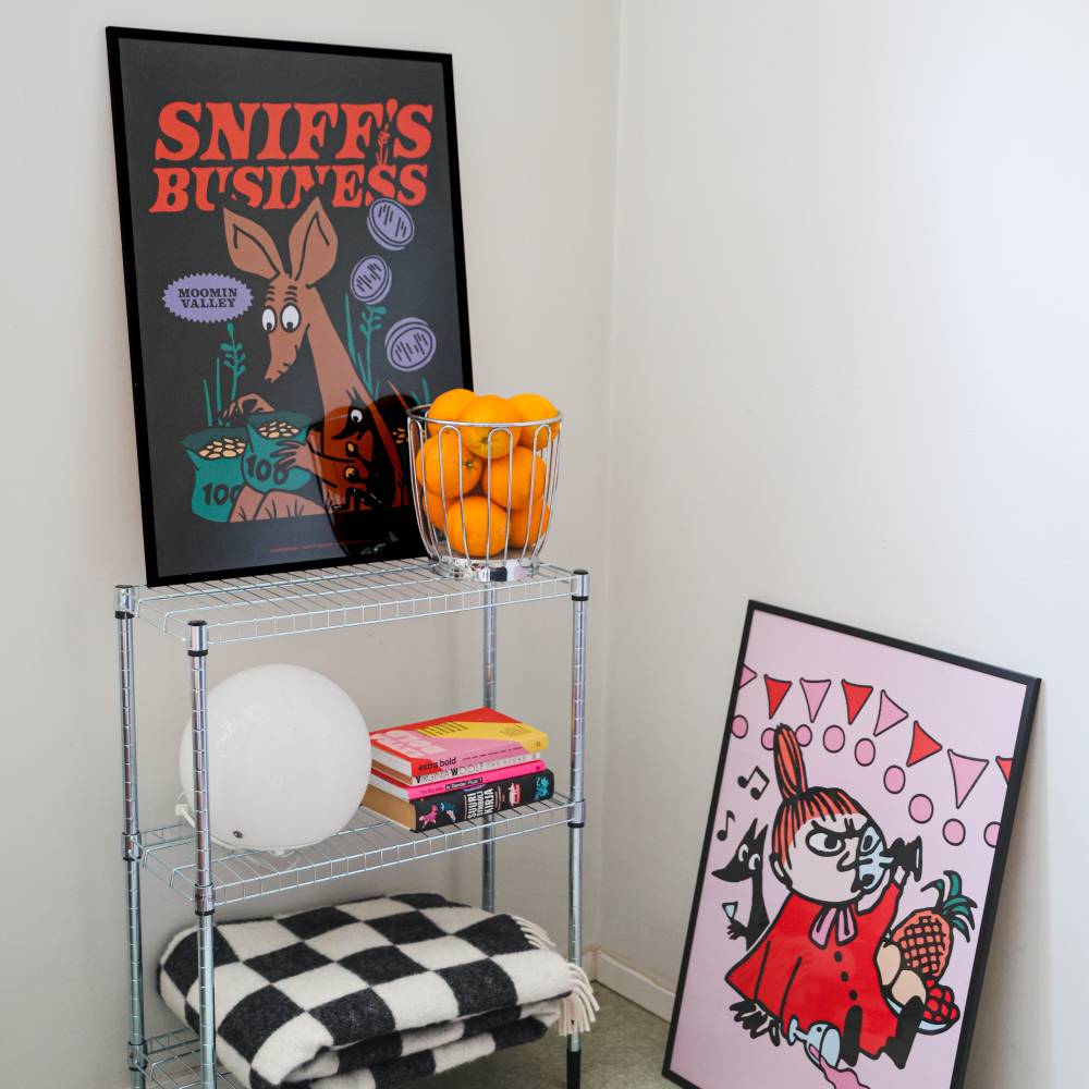 Sniff's Business Poster Black - The Official Moomin Shop