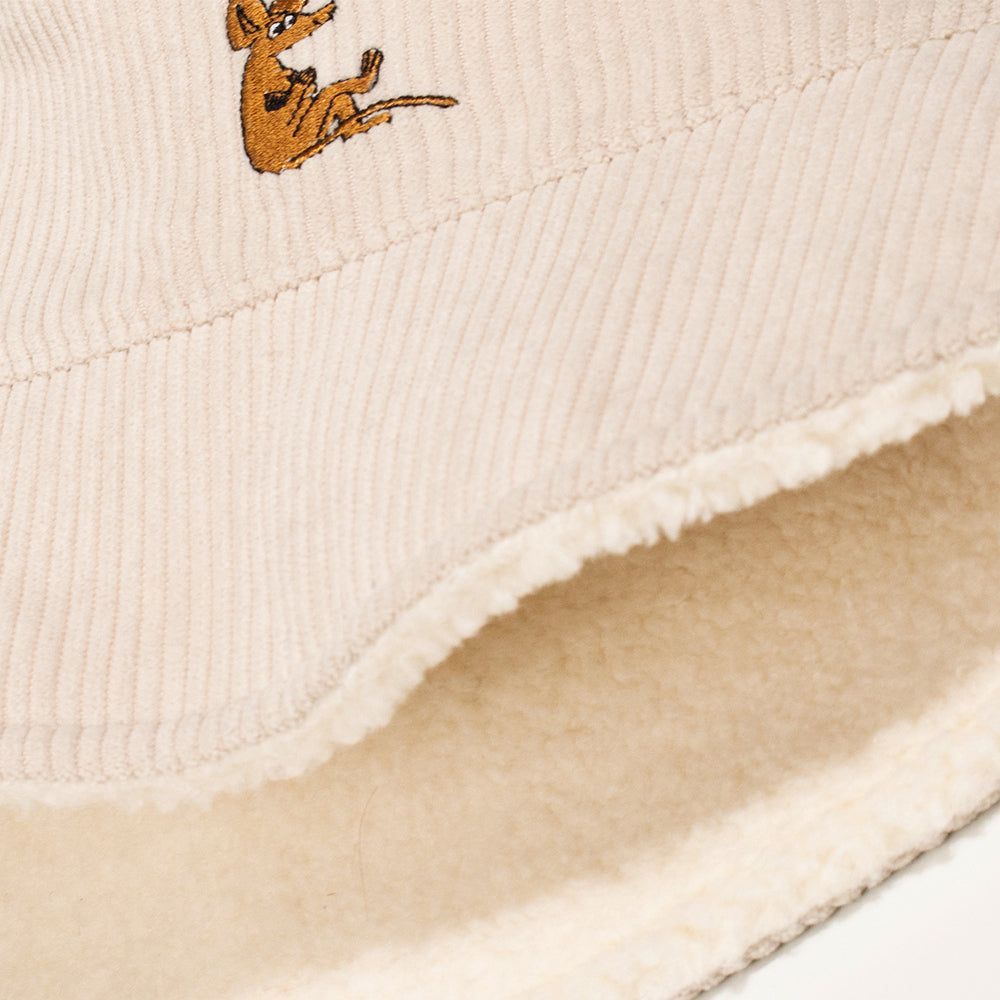 Sniff Corduroy Bucket Hat Adults Beige - Nordicbuddies - The Official Moomin Shop