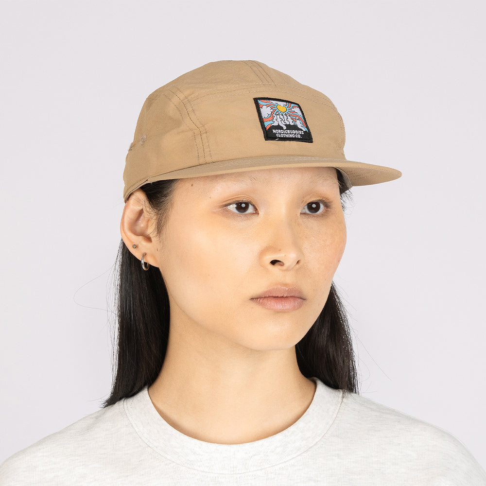 Hattifatteners 5-Panel Nylon Cap Beige - Nordicbuddies - The Official Moomin Shop