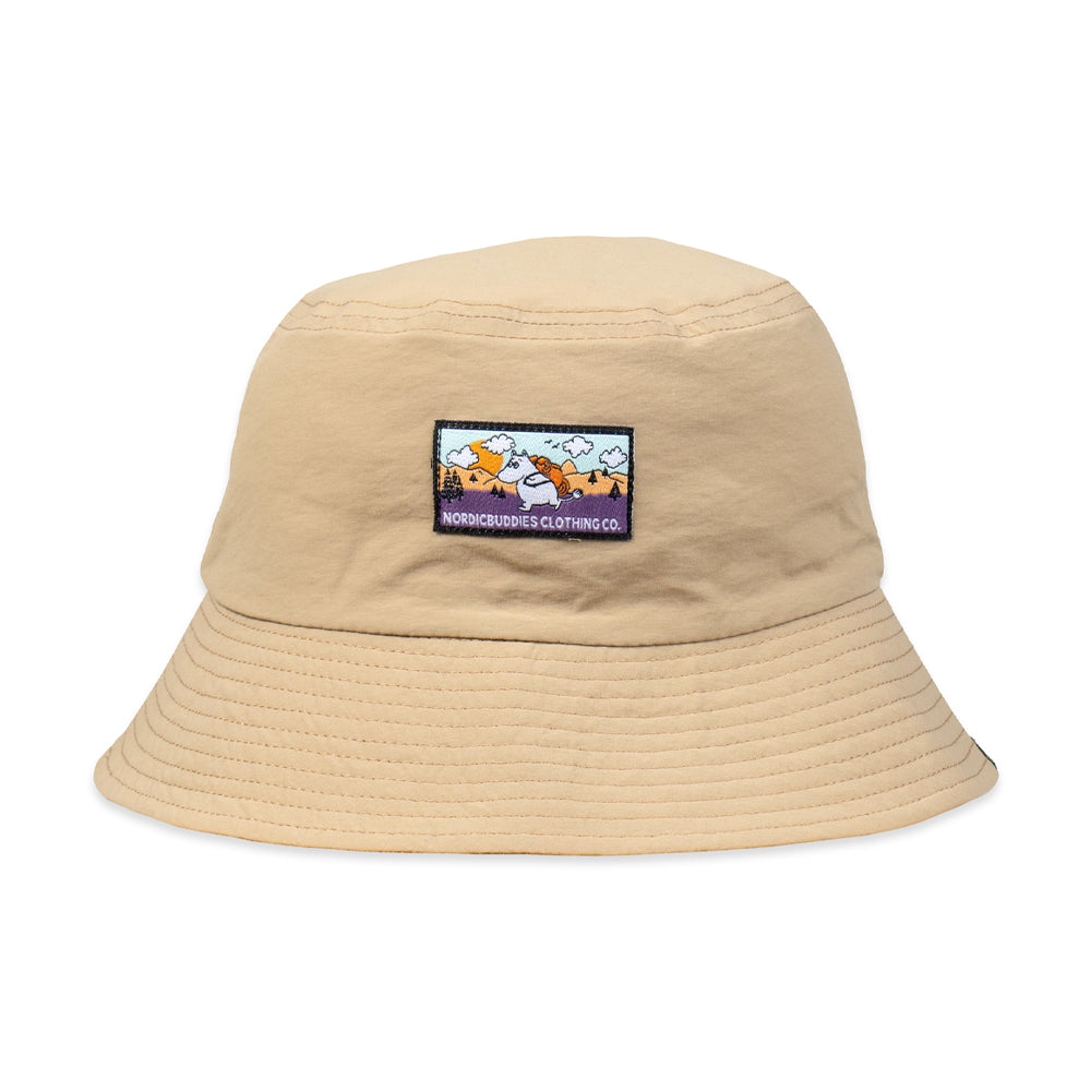 Moomintroll Adults Bucket Hat Brown - Nordicbuddies - The Official Moomin Shop