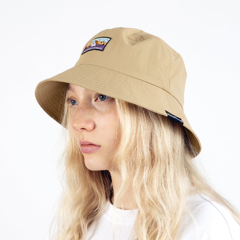 Moomintroll Adults Bucket Hat Brown - Nordicbuddies - The Official Moomin Shop