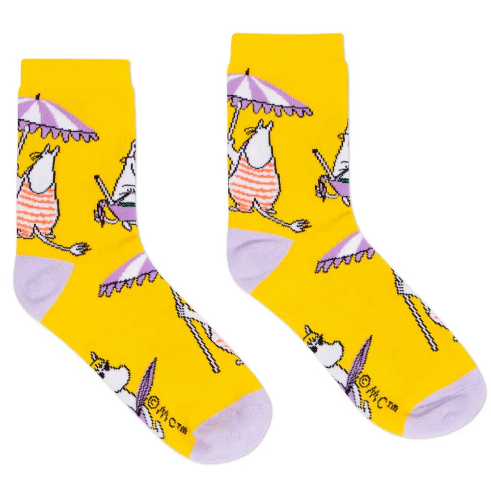 Snorkmaiden Socks Yellow 36-42 - Nordicbuddies - The Official Moomin Shop