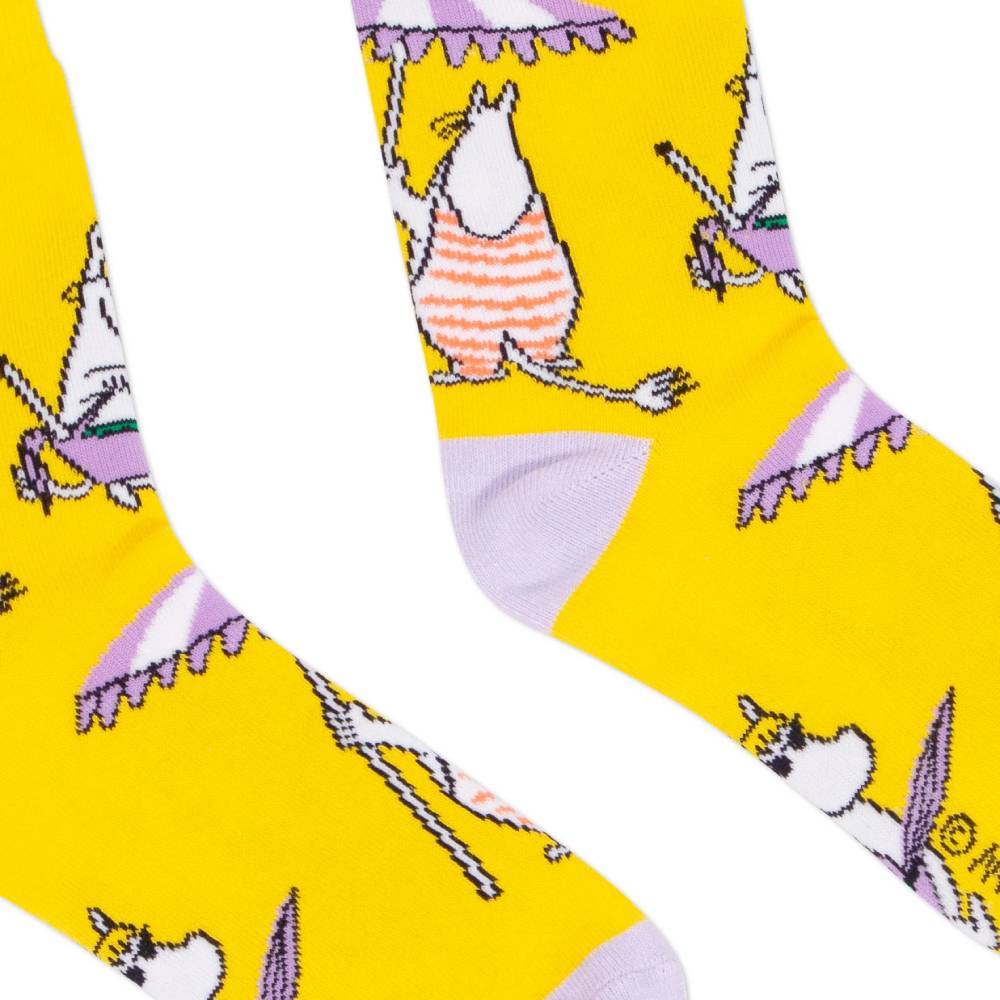 Snorkmaiden Socks Yellow 36-42 - Nordicbuddies - The Official Moomin Shop