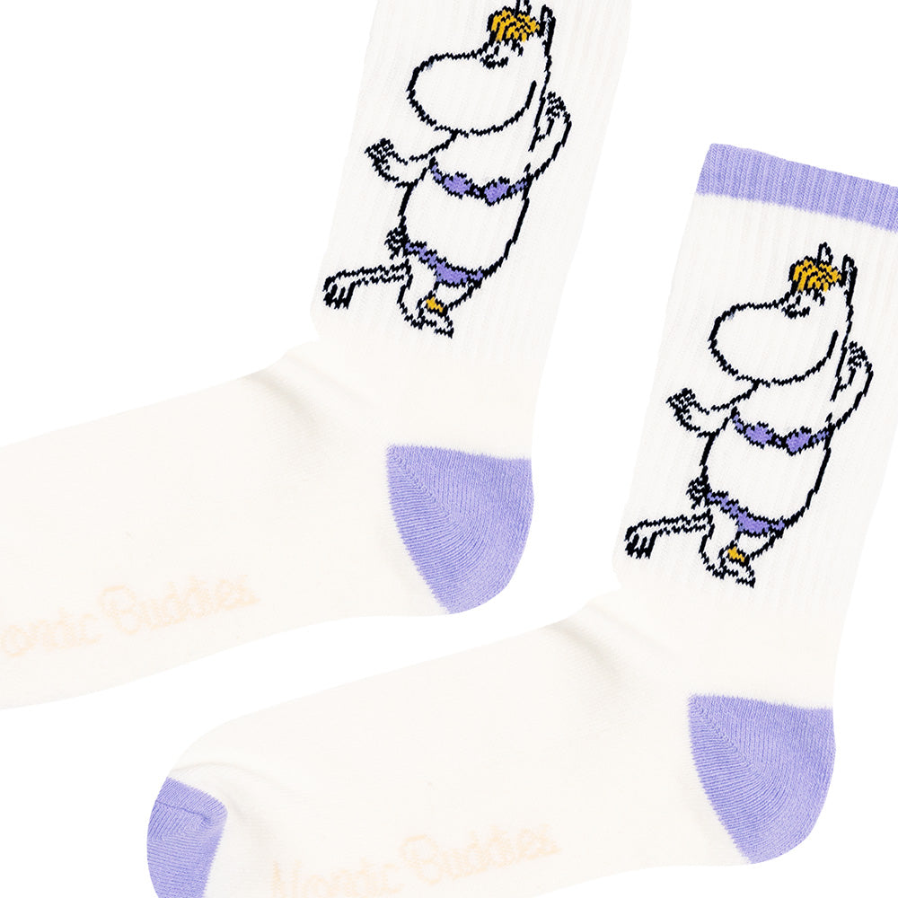Snorkmaiden Bikini Retro Socks 36-42 Whitelilac - The Official Moomin Shop