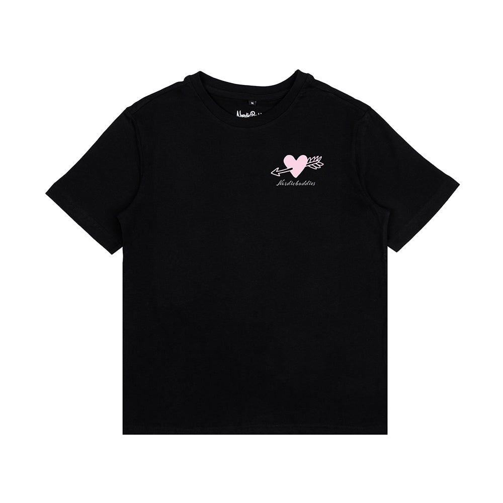 Moomins Love T-Shirt Ladies Black - The Official Moomin Shop