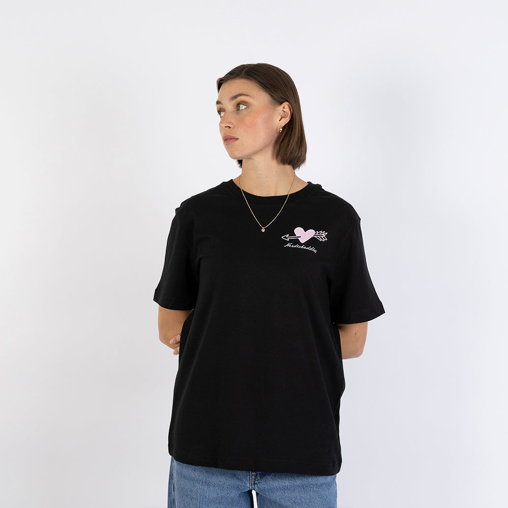 Moomins Love T-Shirt Ladies Black - The Official Moomin Shop