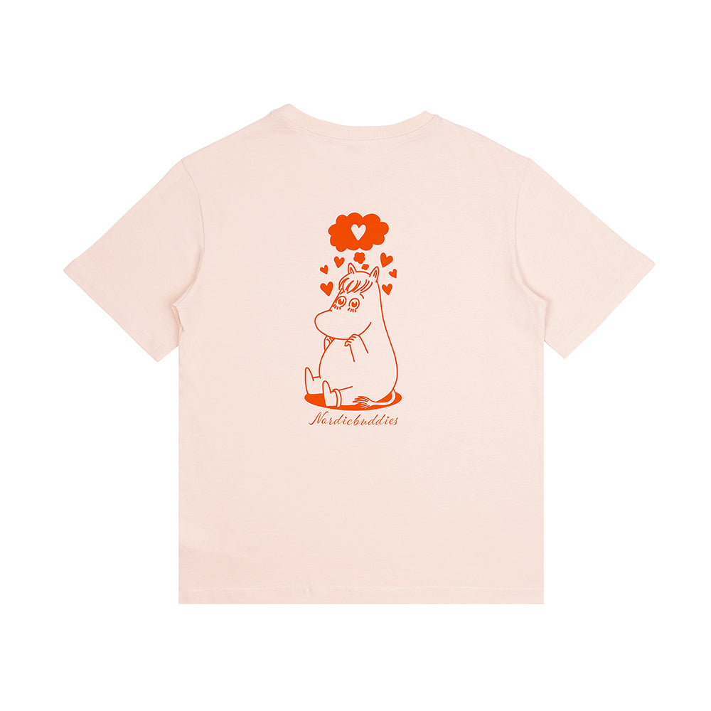 Moomins Love T-Shirt Ladies Pink - The Official Moomin Shop