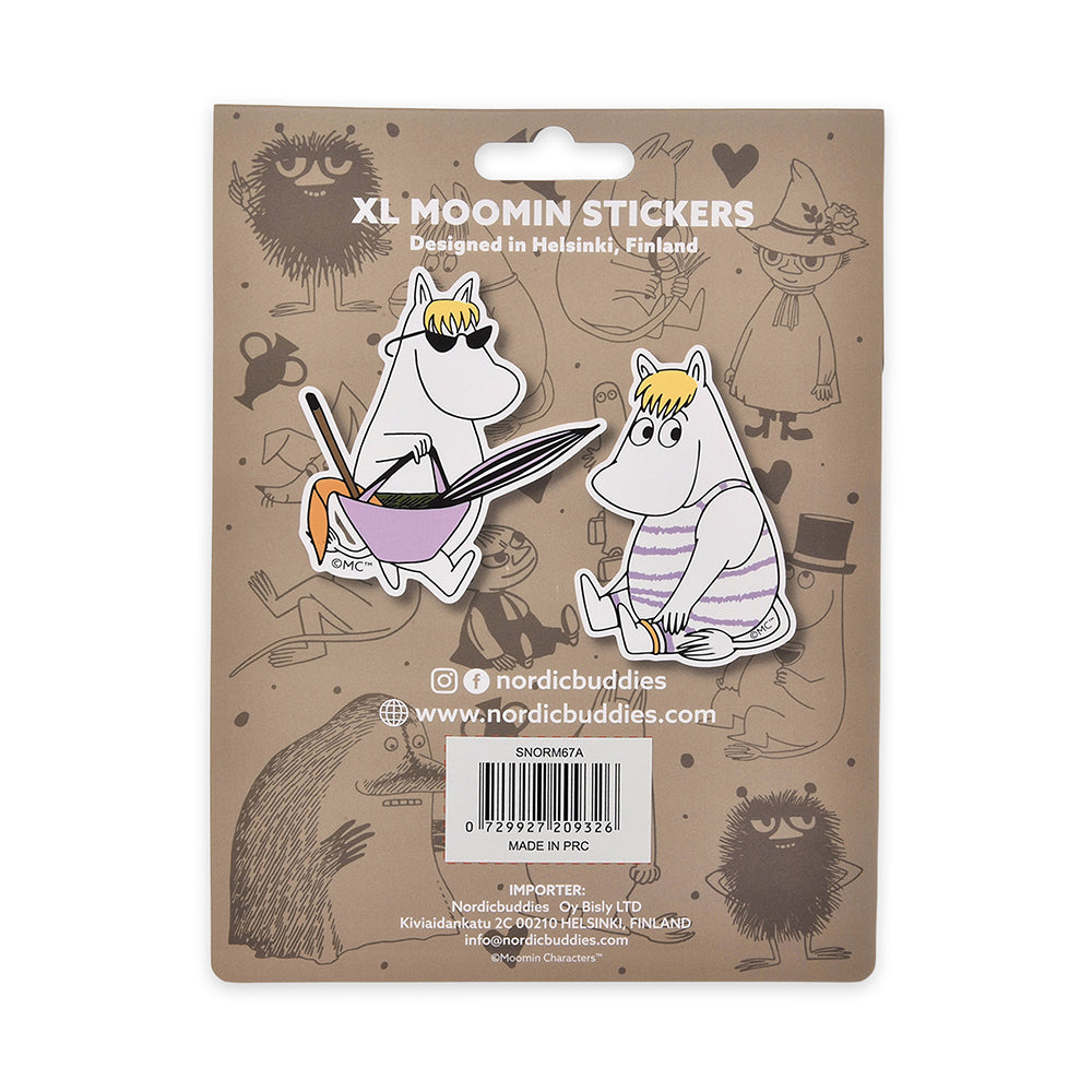 Snorkmaiden Beach XL Stickers 2-set
