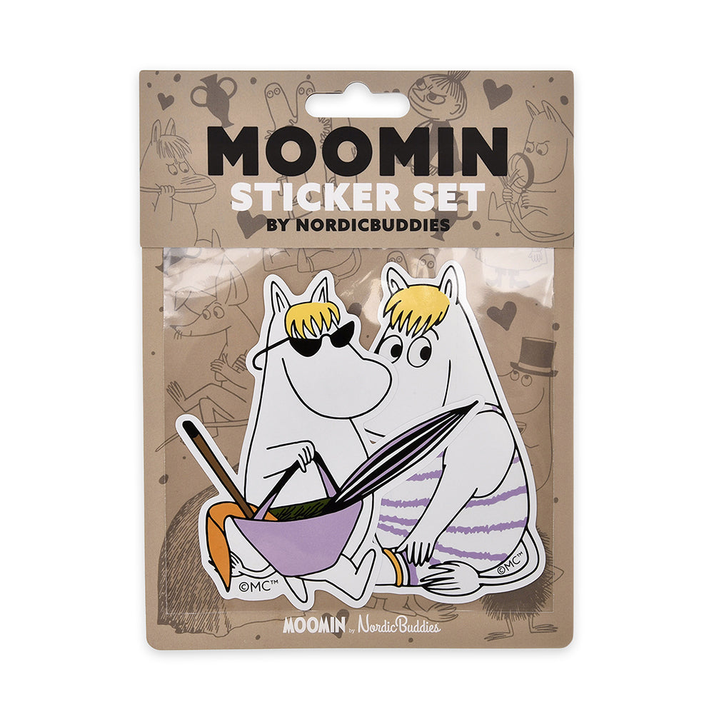 Snorkmaiden Beach Stickers 2-set XL - The Official Moomin Shop