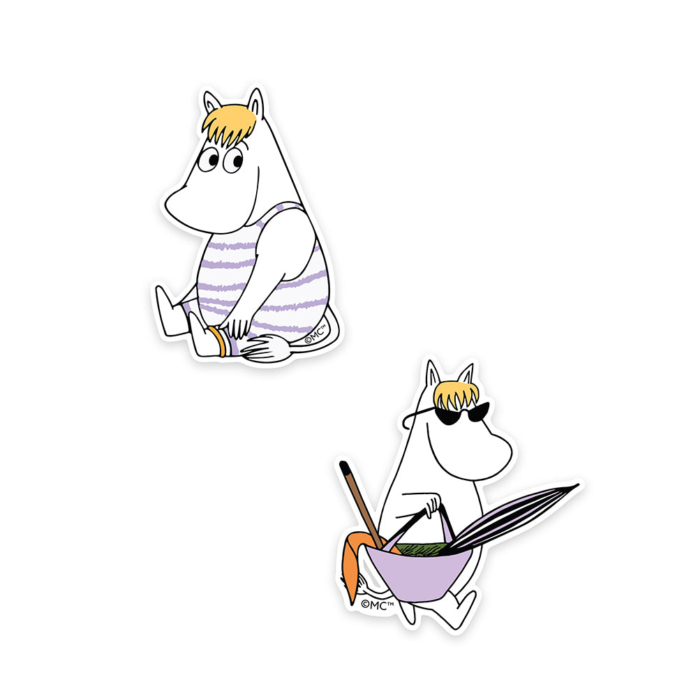 Snorkmaiden Beach XL Stickers 2-set