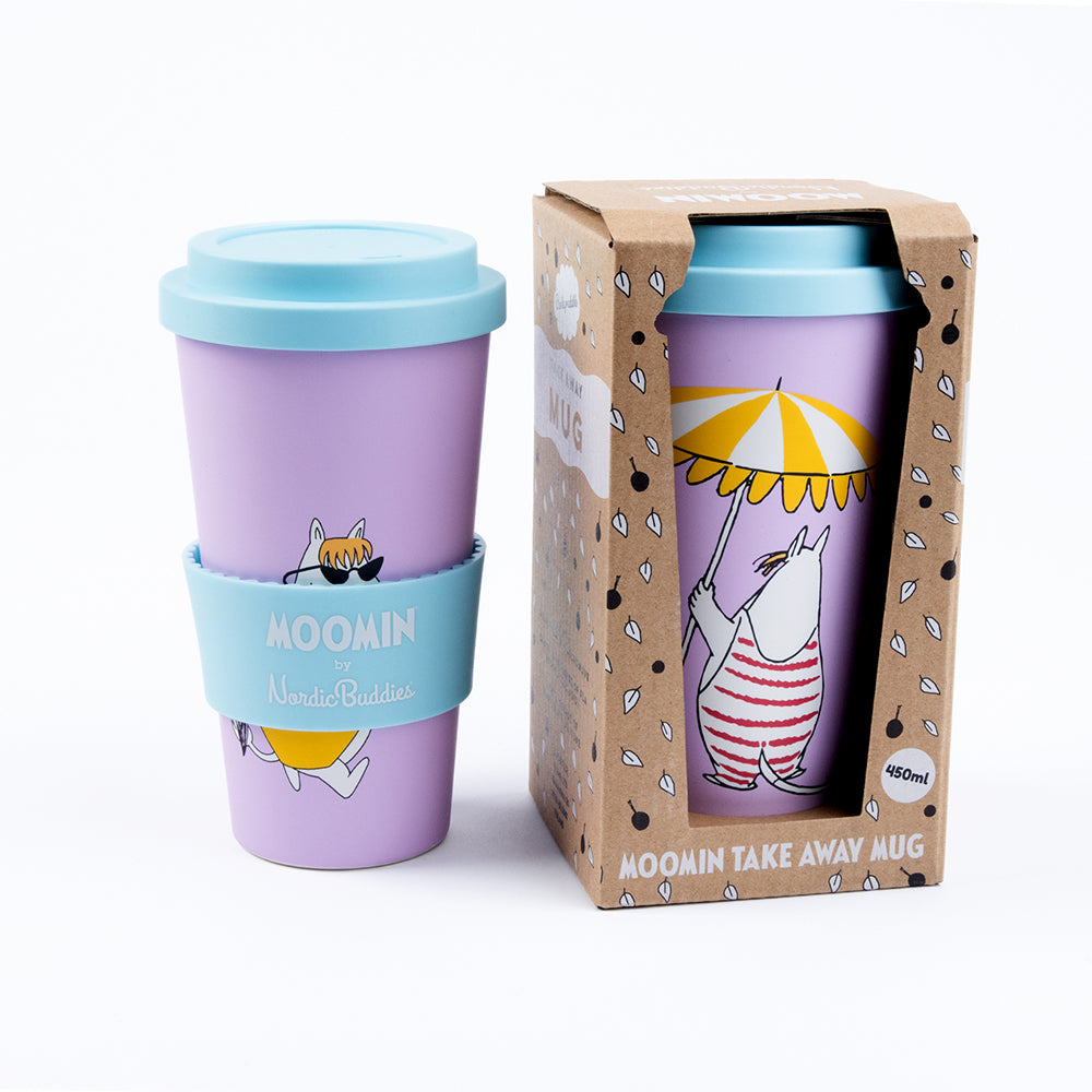 Snorkmaiden Beach Take-Away Mug Lilac - The Official Moomin Shop