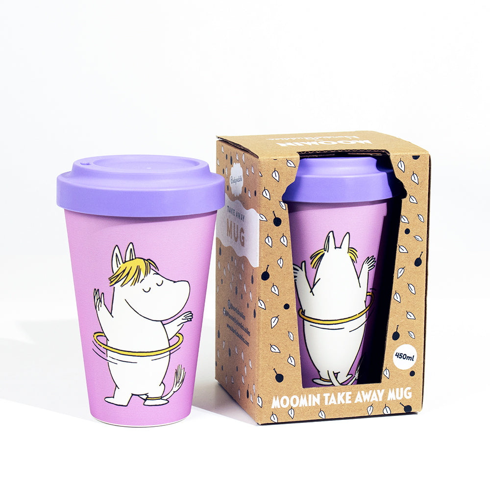 Snorkmaiden Workout Take-Away Mug Pink - The Official Moomin Shop