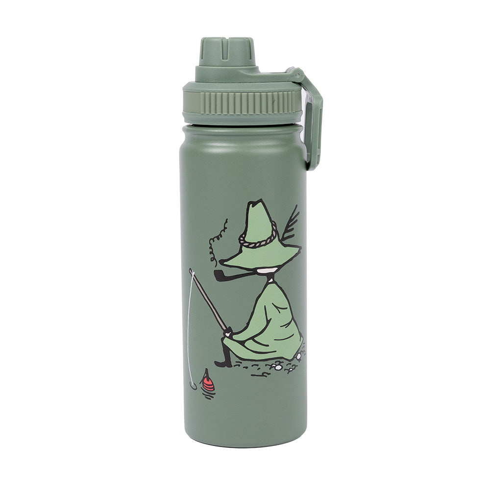 Snufkin Thermal Bottle 550ml Green - The Official Moomin Shop
