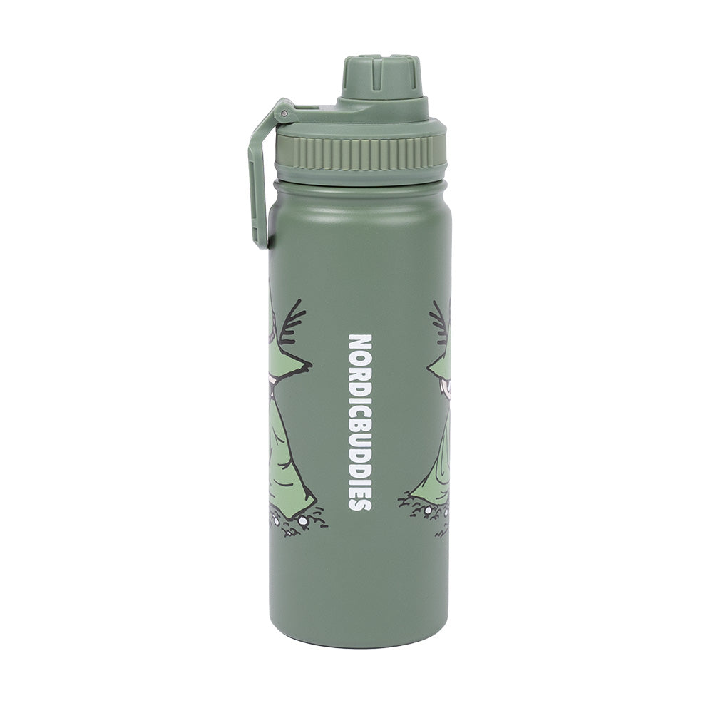 Snufkin Thermal Bottle 550ml Green - The Official Moomin Shop