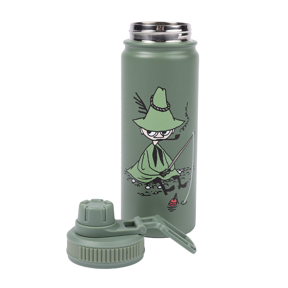 Snufkin Thermal Bottle 550ml Green - The Official Moomin Shop
