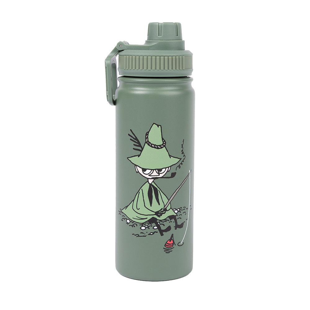 Snufkin Thermal Bottle 550ml Green - The Official Moomin Shop