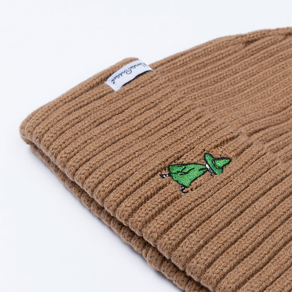 Snufkin Embroidery Beanie Brown