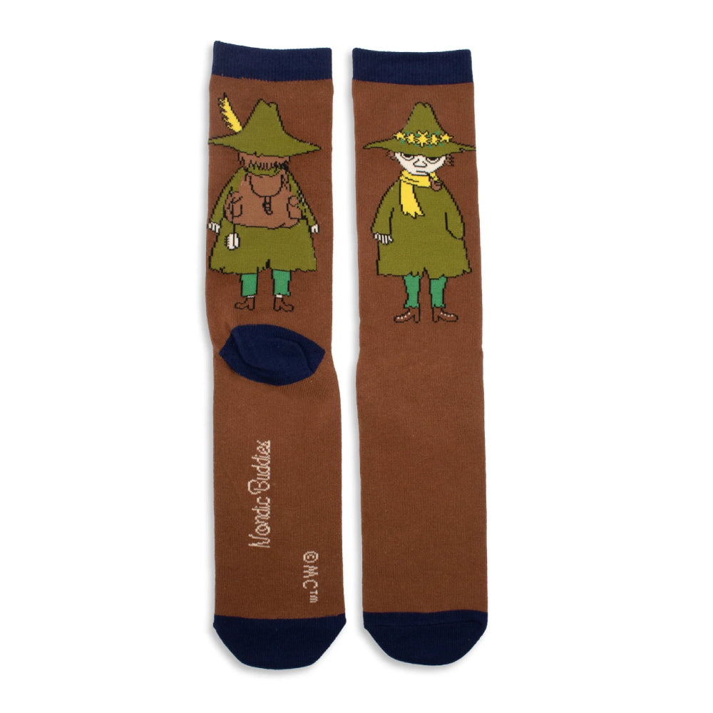 Snufkin Socks Brown 40-45 - Nordicbuddies - The Official Moomin Shop