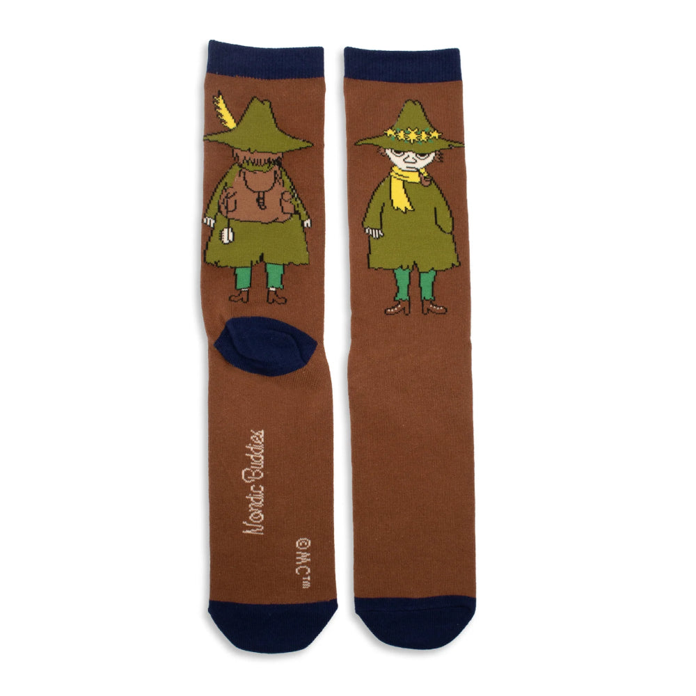 Snufkin Socks 40-45 Brown - The Official Moomin Shop