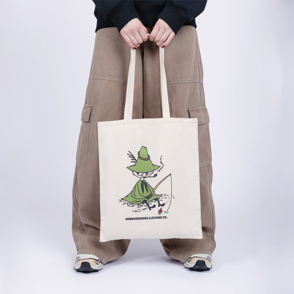 Snufkin Tote Bag White - The Official Moomin Shop