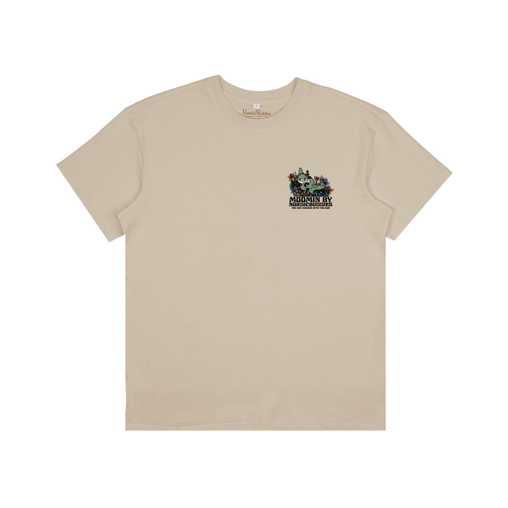 Snufkin Sleeping T-shirt Beige - The Official Moomin Shop