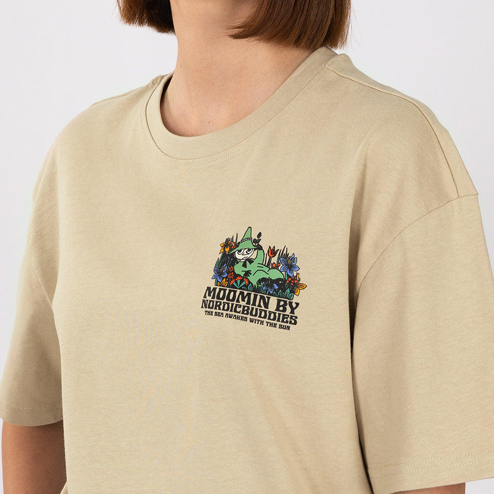 Snufkin Sleeping T-shirt Beige - The Official Moomin Shop
