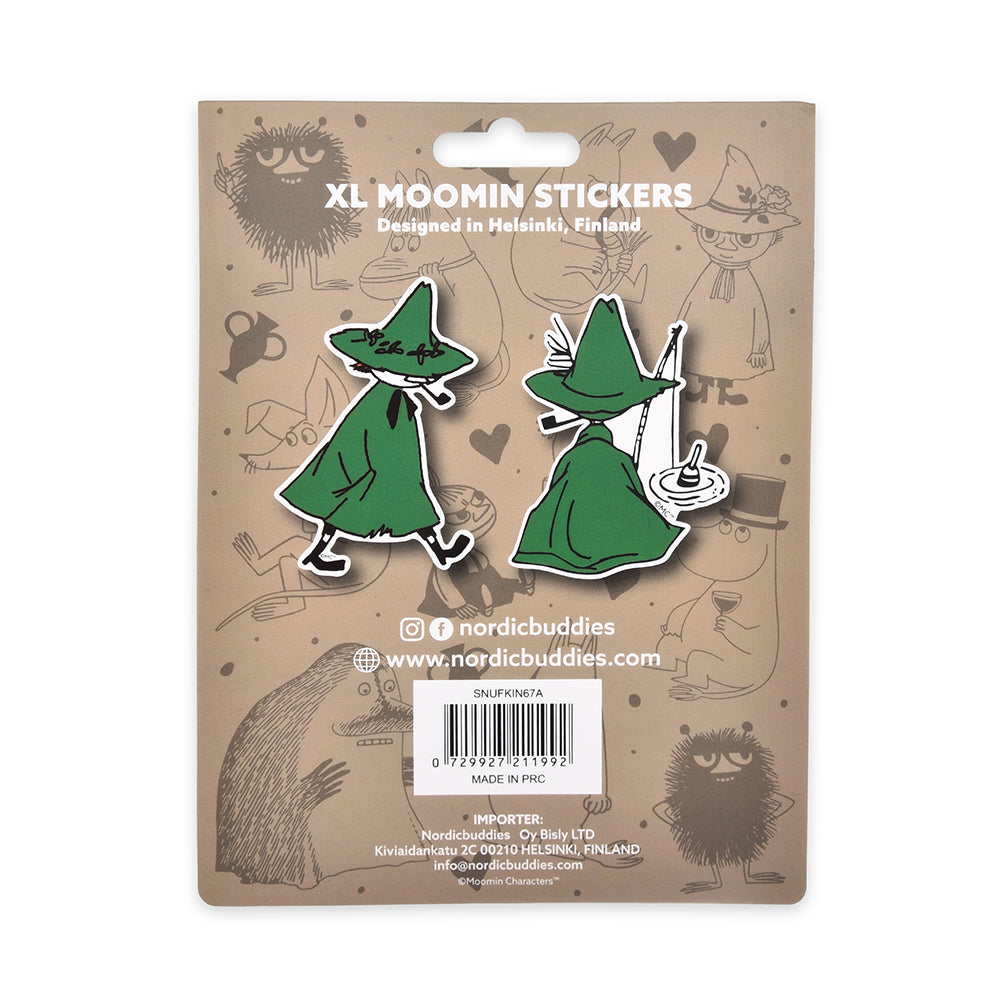 Snufkin Fishing XL Stickers 2-set - The Official Moomin Shop
