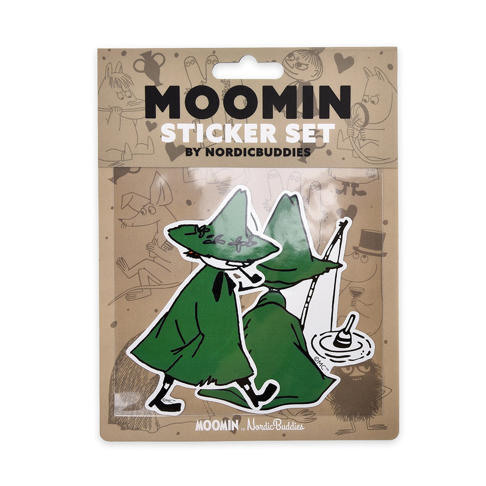 Snufkin Fishing XL Stickers 2-set - The Official Moomin Shop